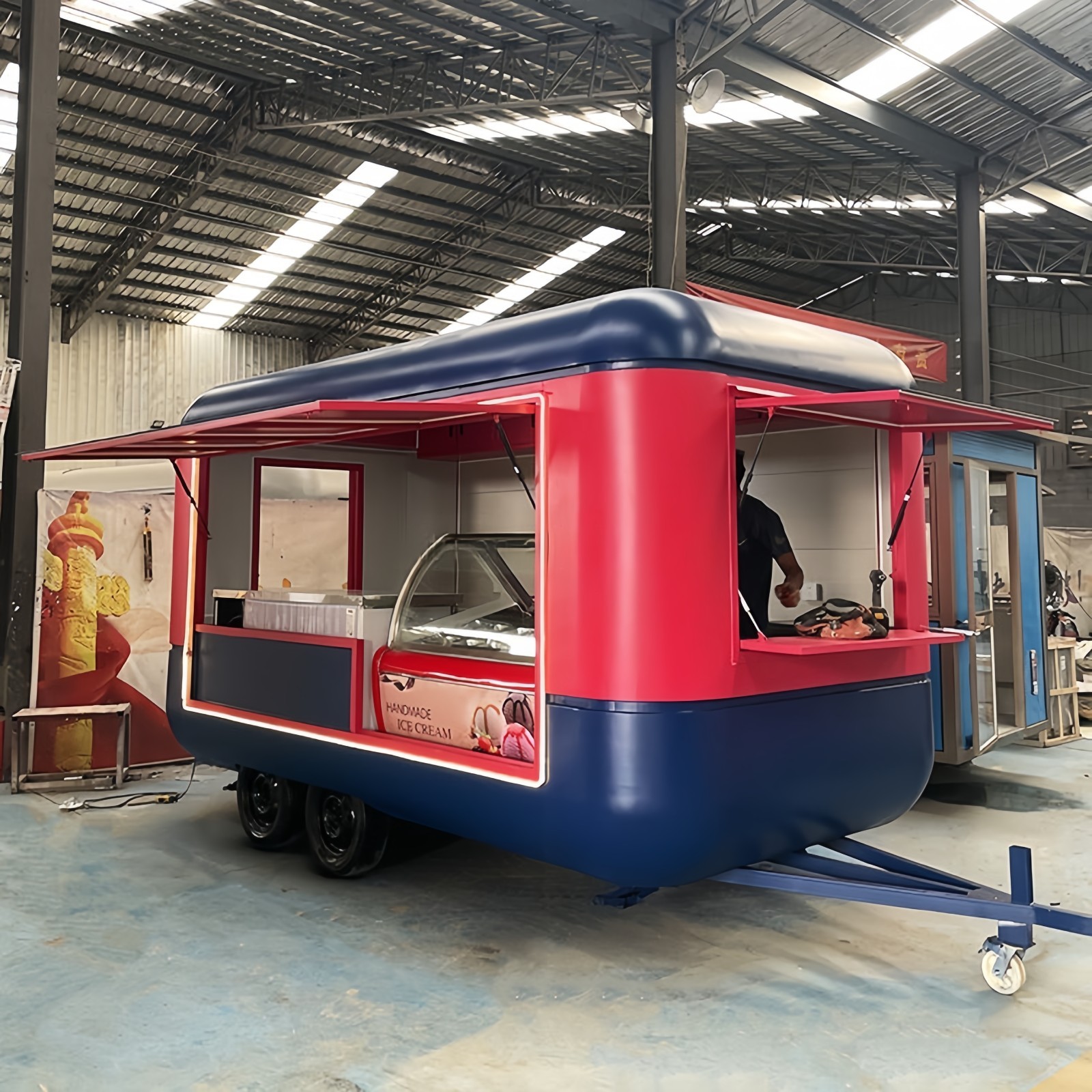 Commercial Food Van Concession Street Mobile Food Truck Cart Fast Food Trailer