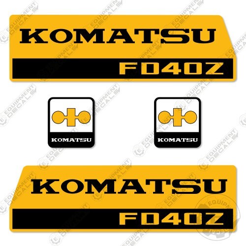 Fits Komatsu FD40Z Decal Kit Forklift Equipment Decals – 7 YEAR VINYL