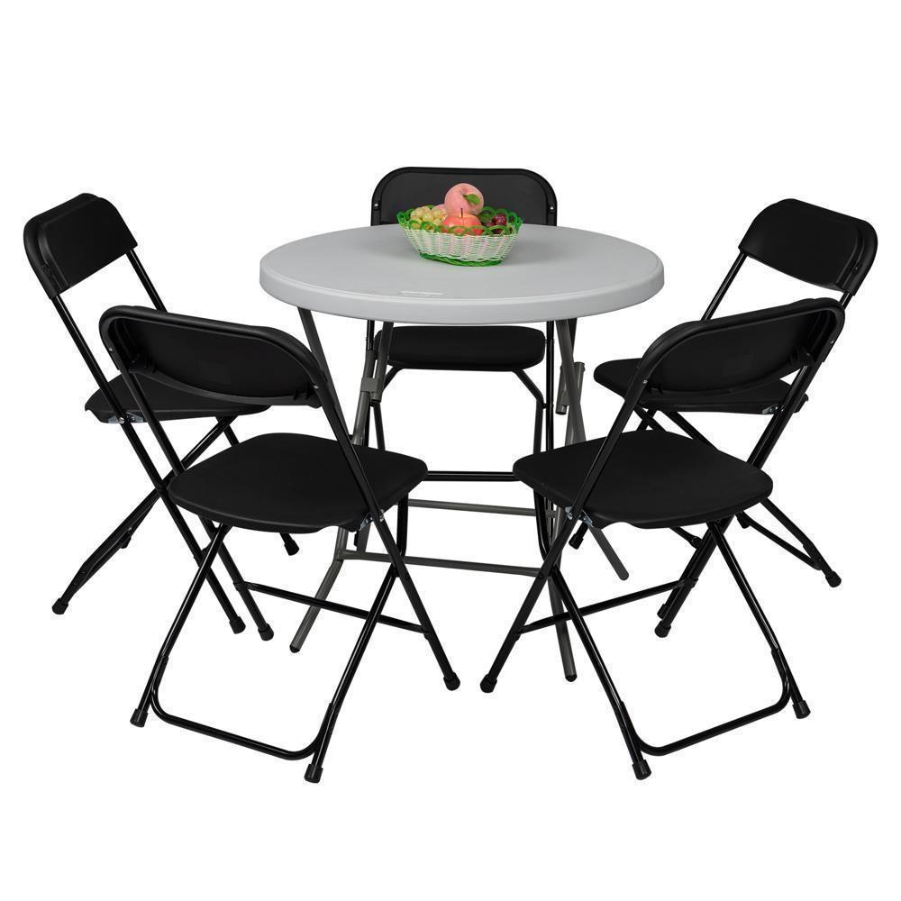 Set of 6 Commercial Stackable Plastic Chair Wedding Quality Folding Chairs