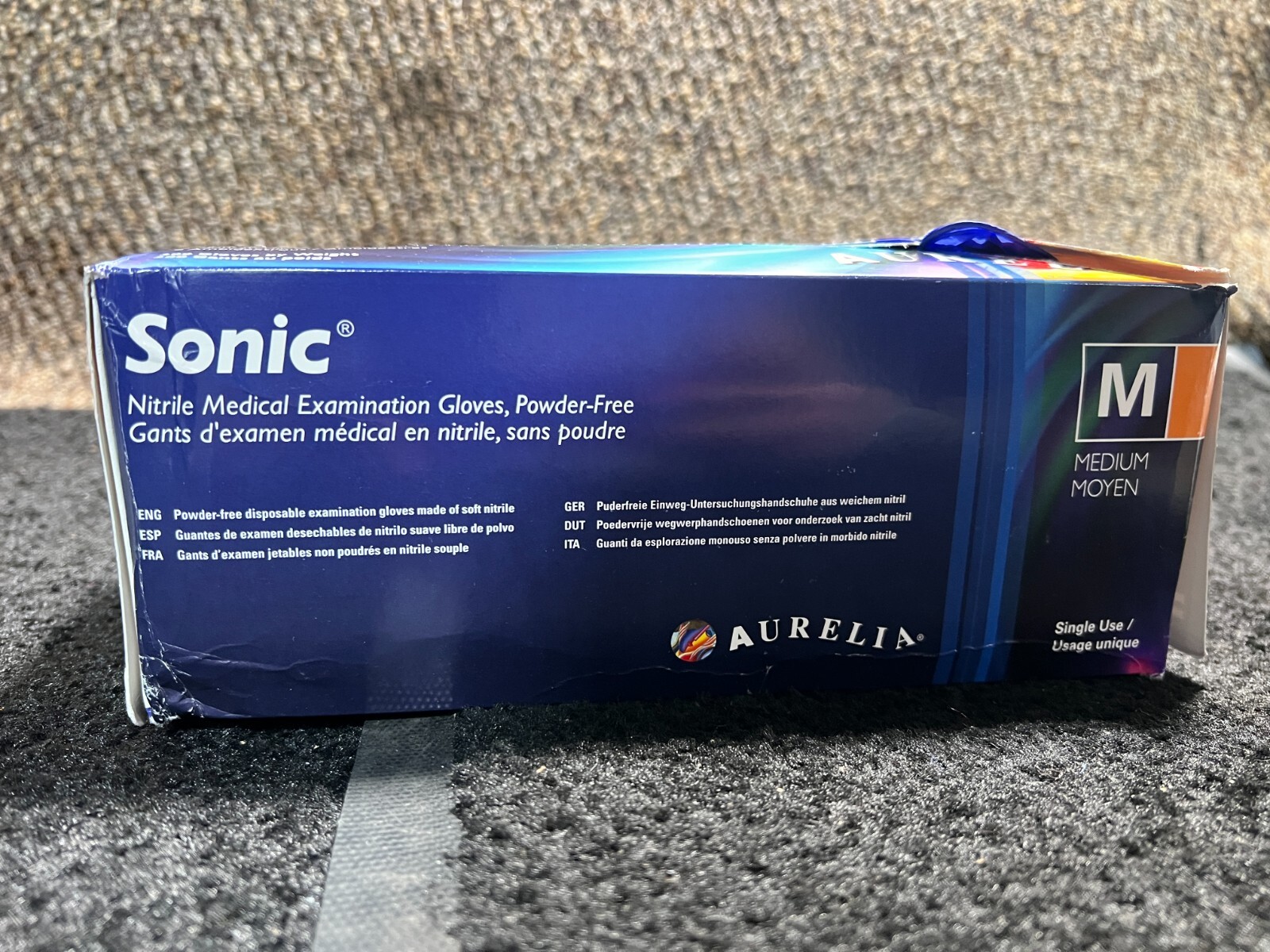 (QTY 600) Aurelia Sonic Nitrile Exam Glove 93777 Medium