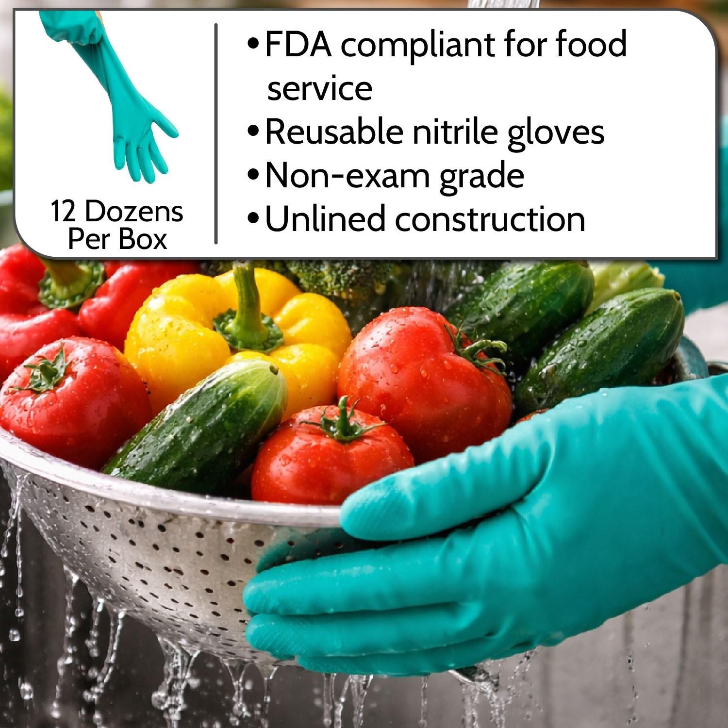 144 Pairs/11 Mil Industrial Powder Free Green Diamond Textured Nitrile Gloves XL