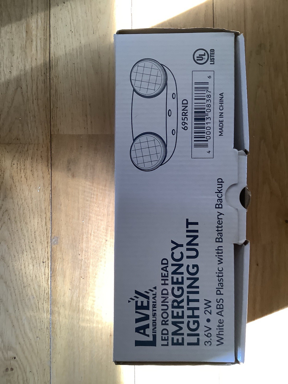 Lavex Industrial LED Round Head Emergency Lighting Unit 695RND