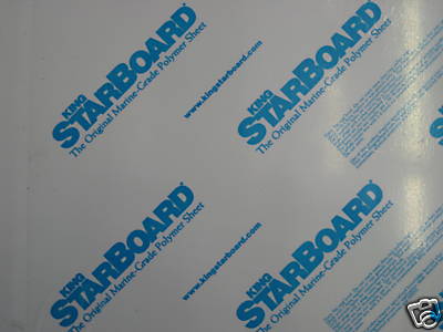 king starboard NEW 3/8 X 24 X 27 White Polymer hdpe Marine Sea board 12 48 54