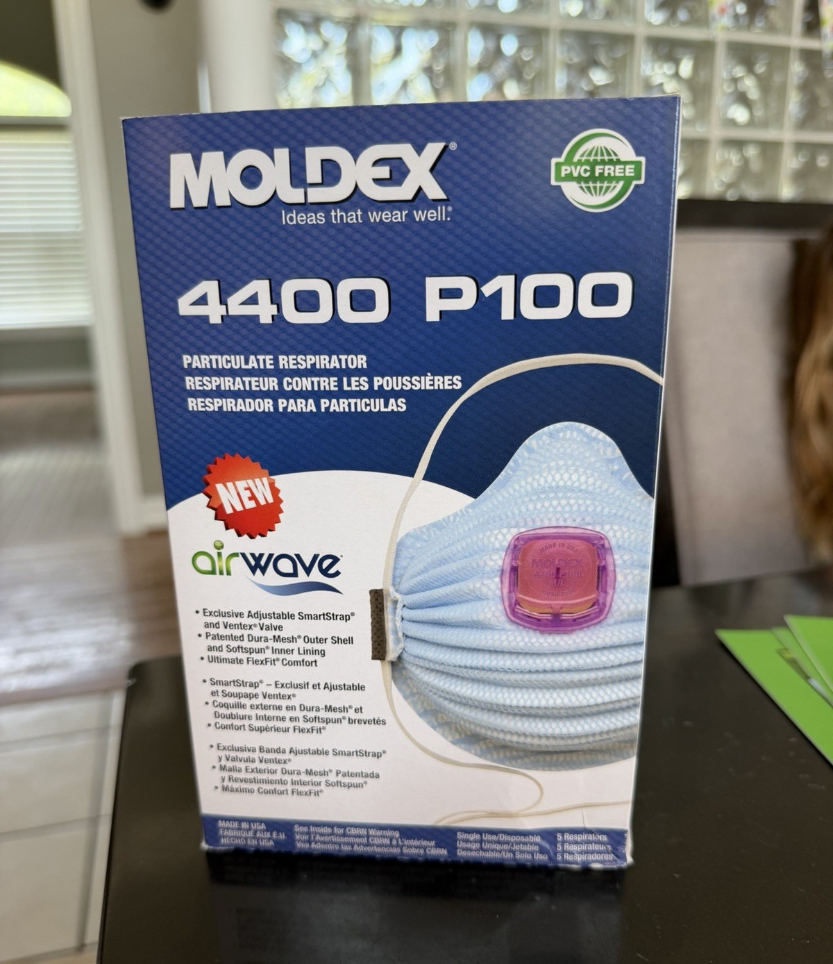 Moldex Airwave 4400 P100 Particulate Respirator Half Mask, Universal Size
