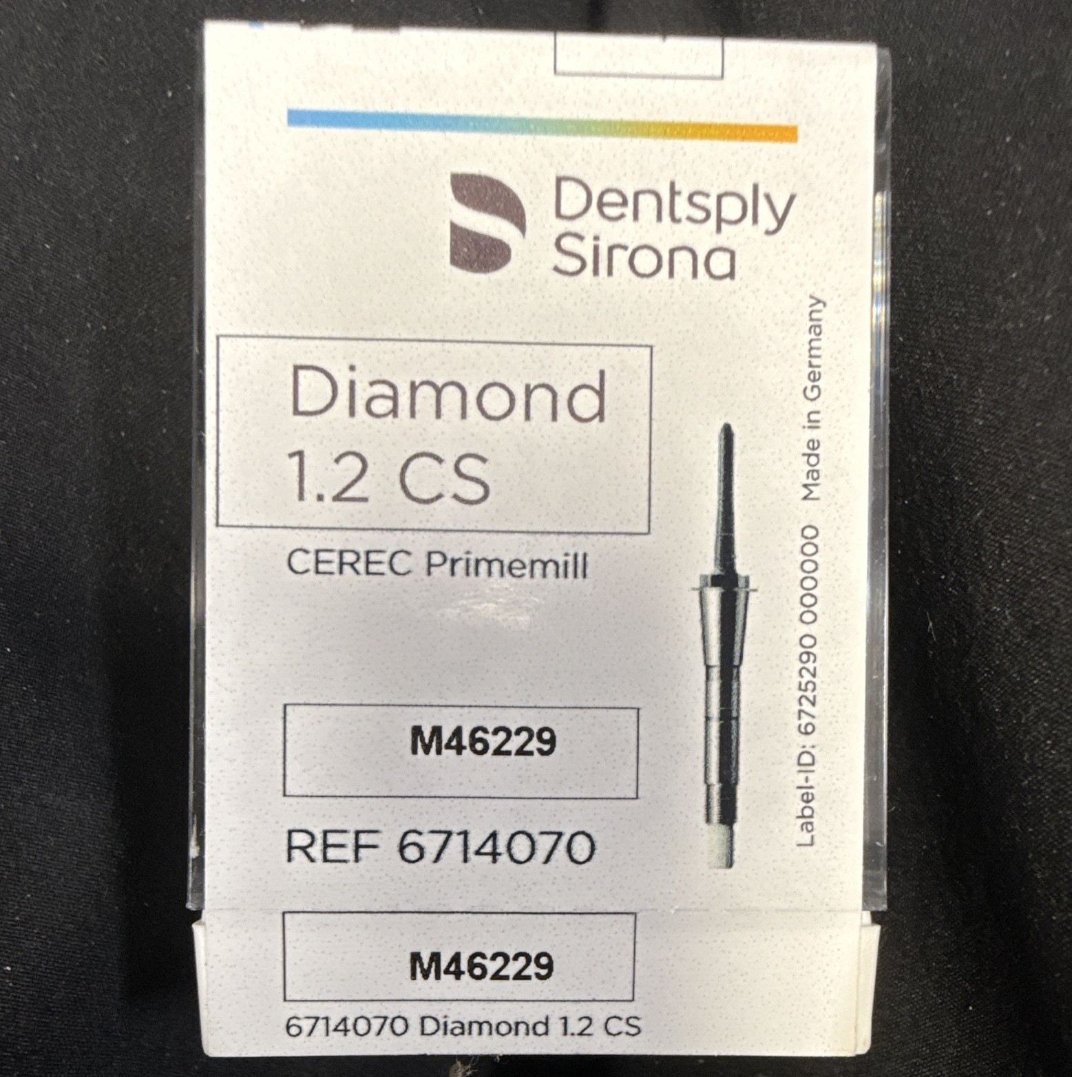 Dentsply Sirona CEREC Primemill Diamond 1.2 CS Diamond Bur REF6714070
