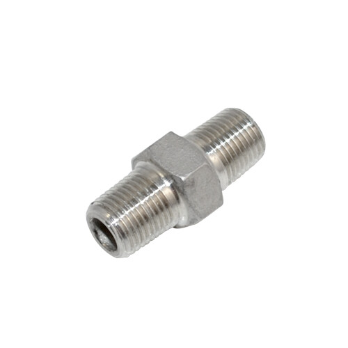 1/8″ in Male to Male Pipe Fitting Hex Nipple NPT Stainless Steel 304 connector