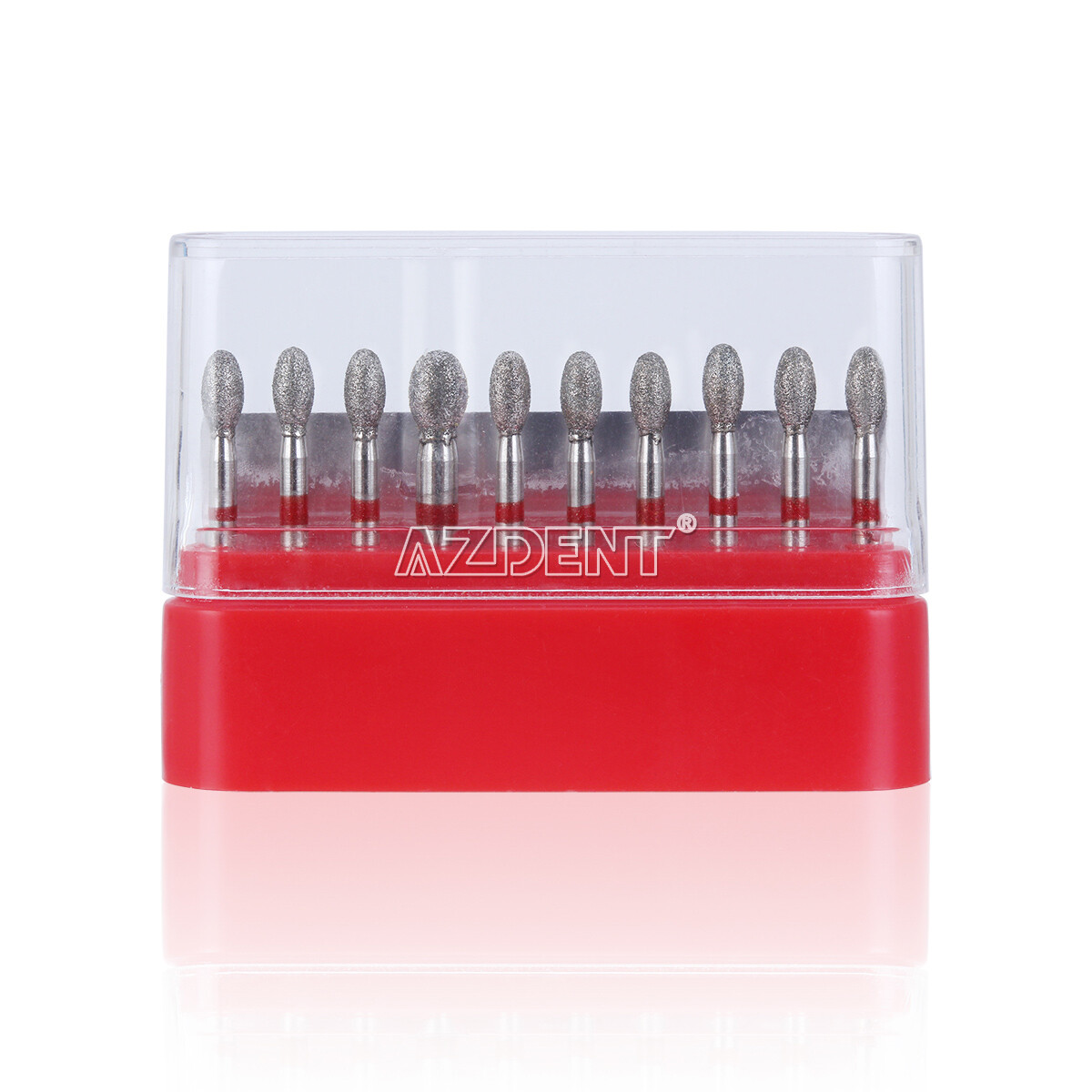 10 Pack Denal Diamond Burs 379-023F Fine Football FG for High Speed Handpiece
