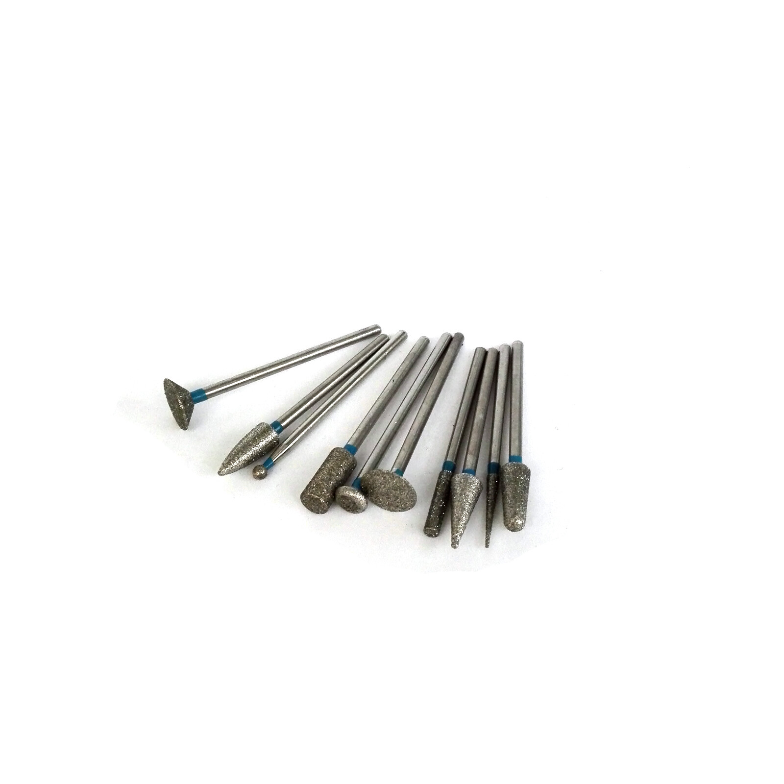 20Pcs Dental Lab Sintered Diamond Point Polisher Hp Shank Rotary Bur 2.35mm