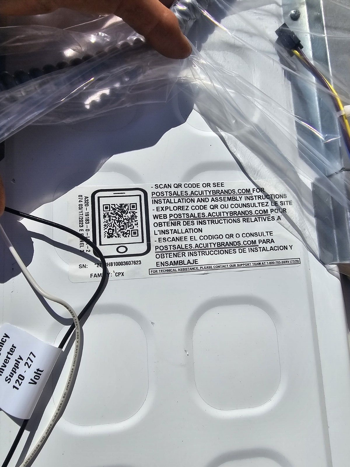 Lithonia Large Emergency Light. Interior Flush Mount. Ps1055lcp & Ps1555lcp