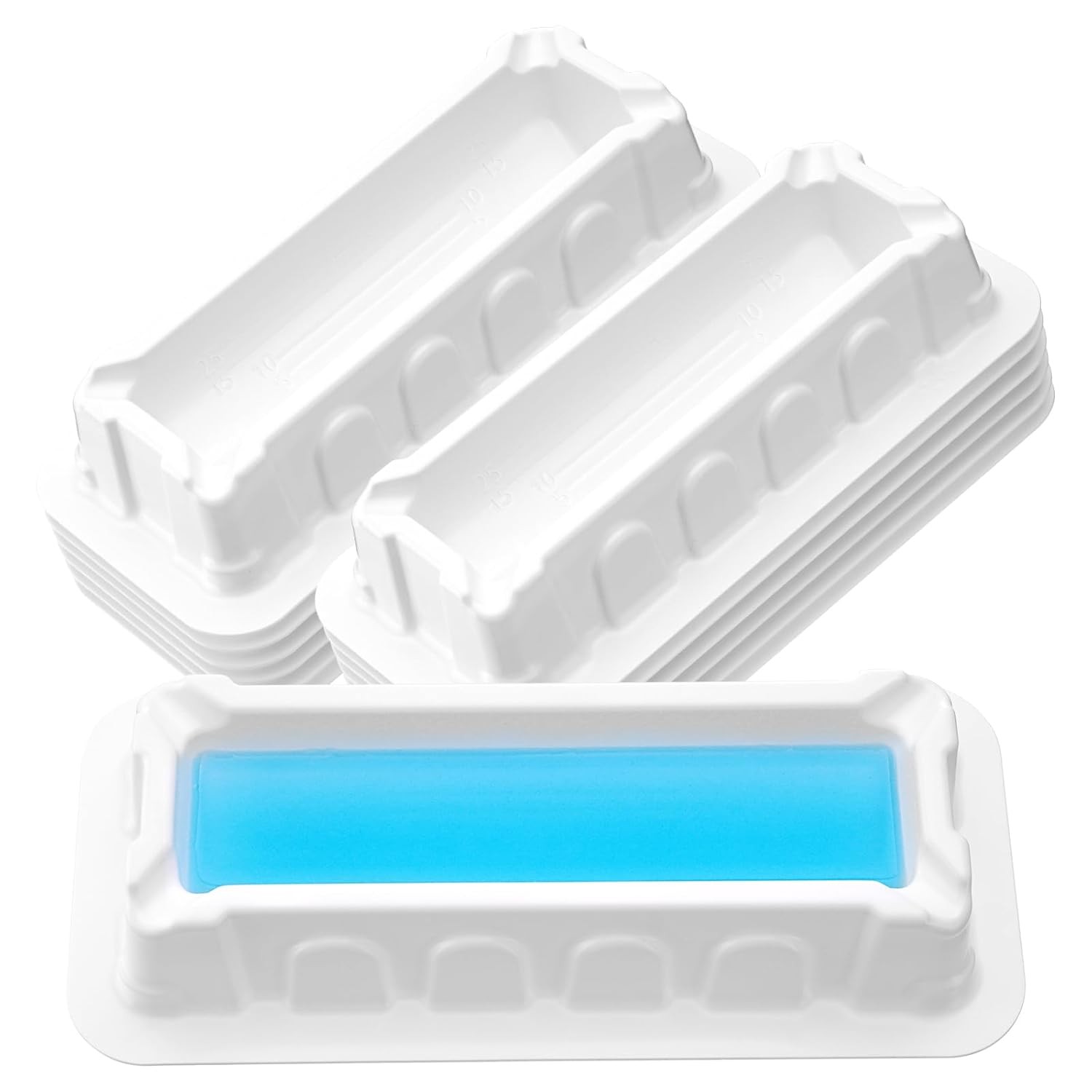 100 Pcs 25mL Reagent Reservoir Non-Sterile for 8-Channel Pipettes Dual-Sided US