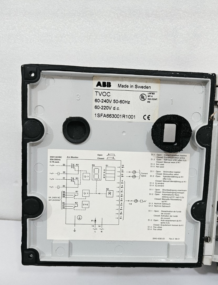 ABB TVOC ARC GUARD SYSTEM 1SFA663001R1001