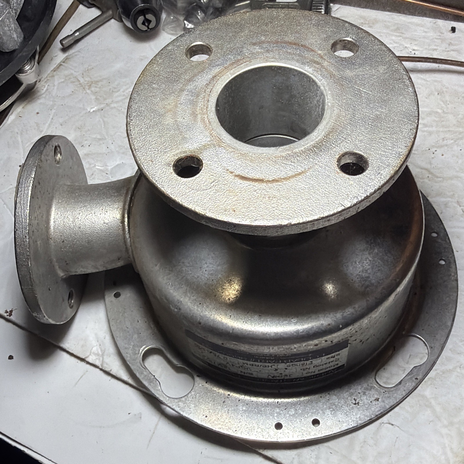 ASP American Stainless Pumps JSP4V Pump Head FLANGE W/Bolts and Impeller.