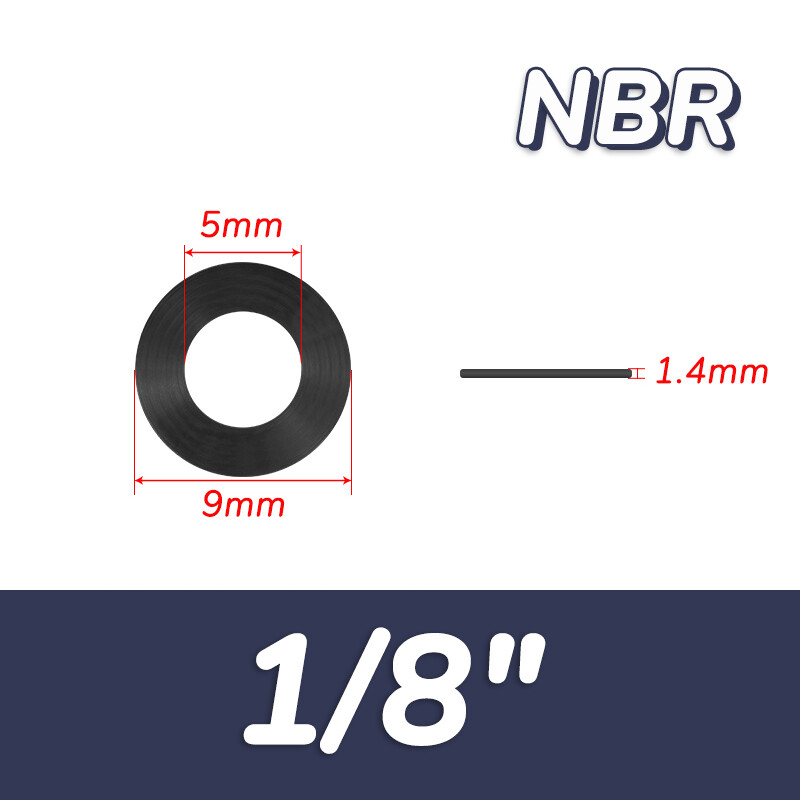Solid Nitrile NBR Rubber Flat Washer O-Ring Gasket Water Seal BSP 1/8″ 1/4″~ 2″