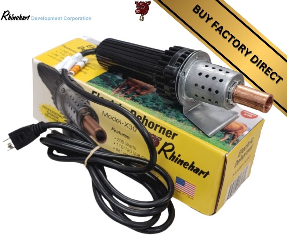 Rhinehart Factory Direct Electric Dehorner ~ X30 00308 with 1/2 Tip