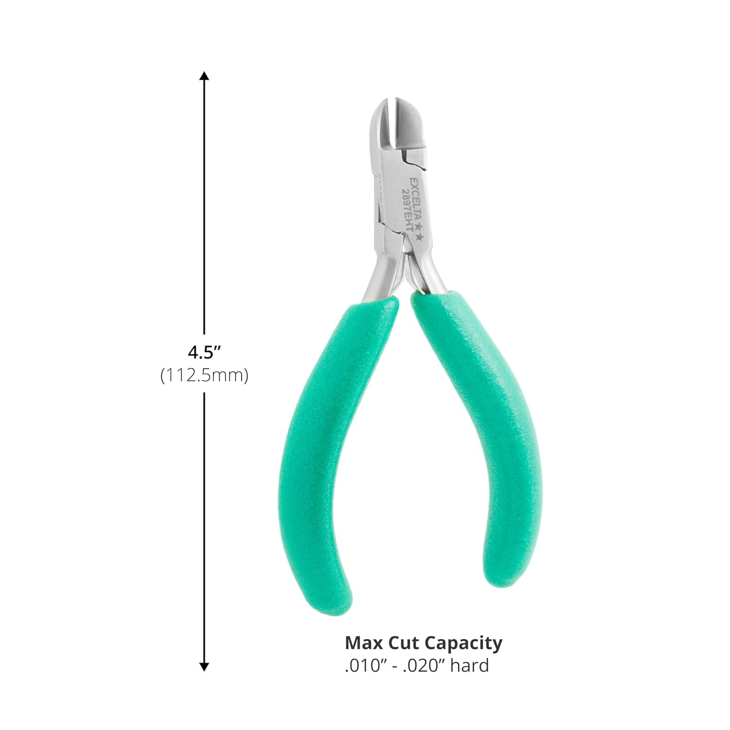 4.5″ Medium Round Head Semi-Flush Cutters with Anti-Static Grips