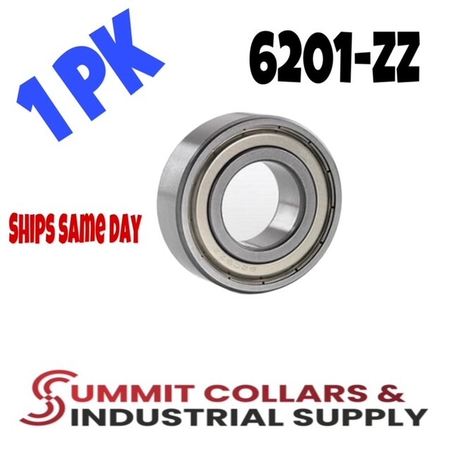 6201-ZZ Deep Groove Radial Ball Bearing 6201ZZ 12X32X10 (1 pc)