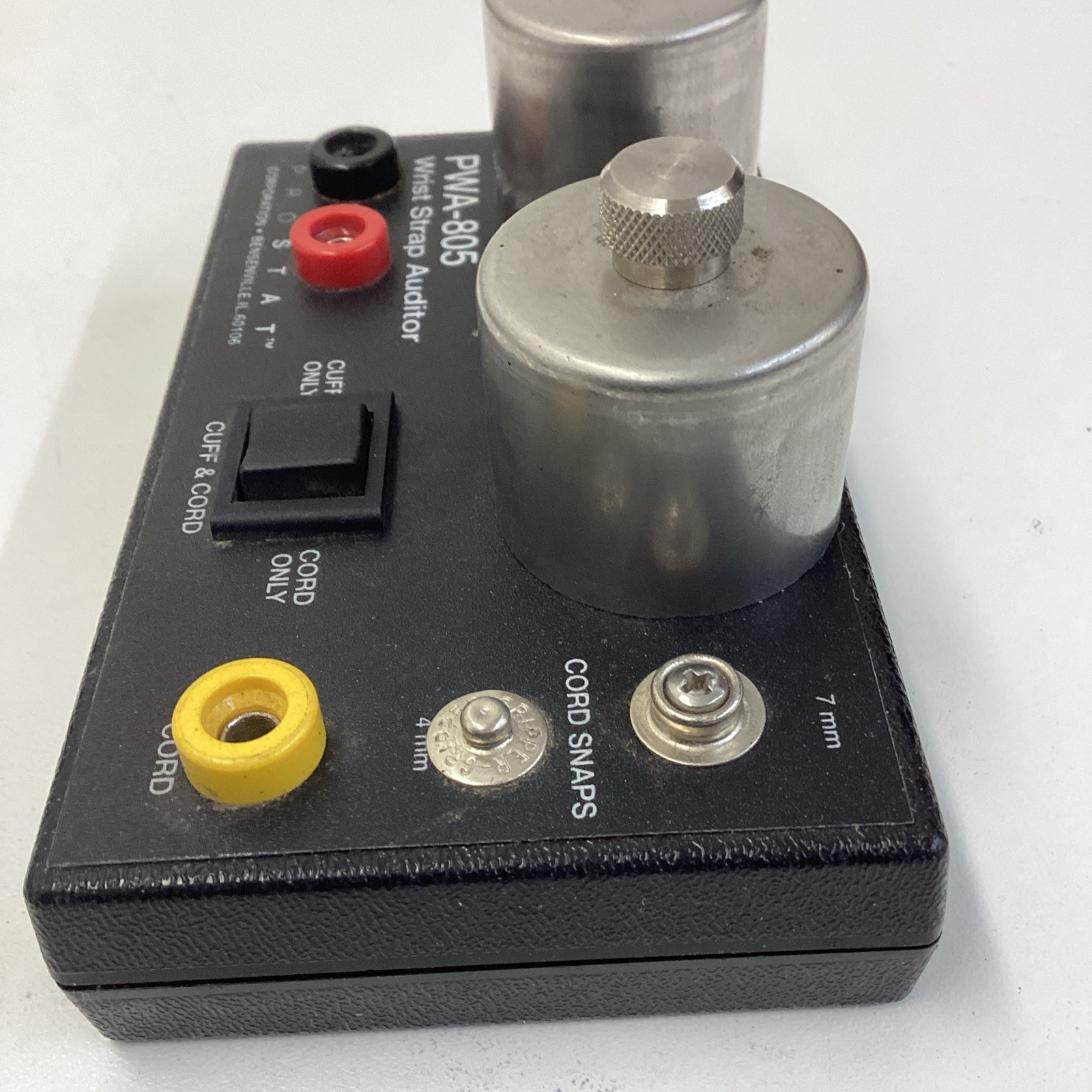 Prostat PRS-801, Wrist Strap Auditor, Resistance Stm, Weights, Static Decay Time