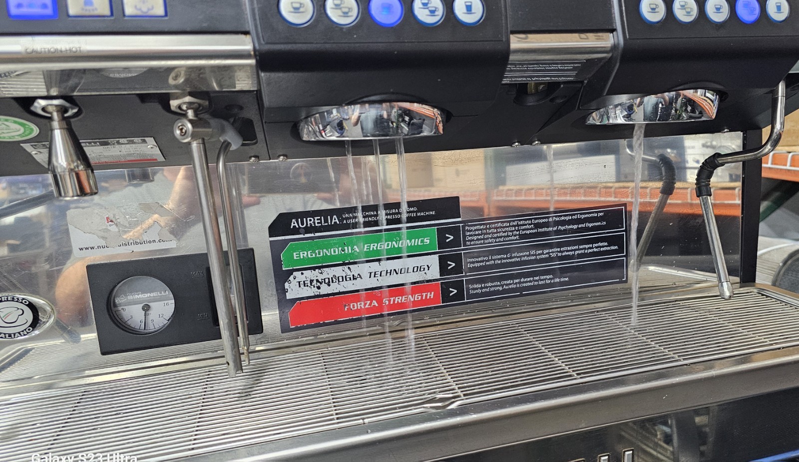 Nuova Simonelli Aurelia Digit 2 Group Automatic Programmable Espresso Machine