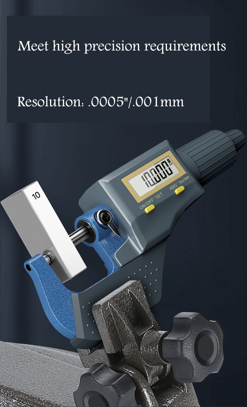 3-4″ 0.00005″ Digital Electronic Micrometer Is Reliable And Durable 75-100mm