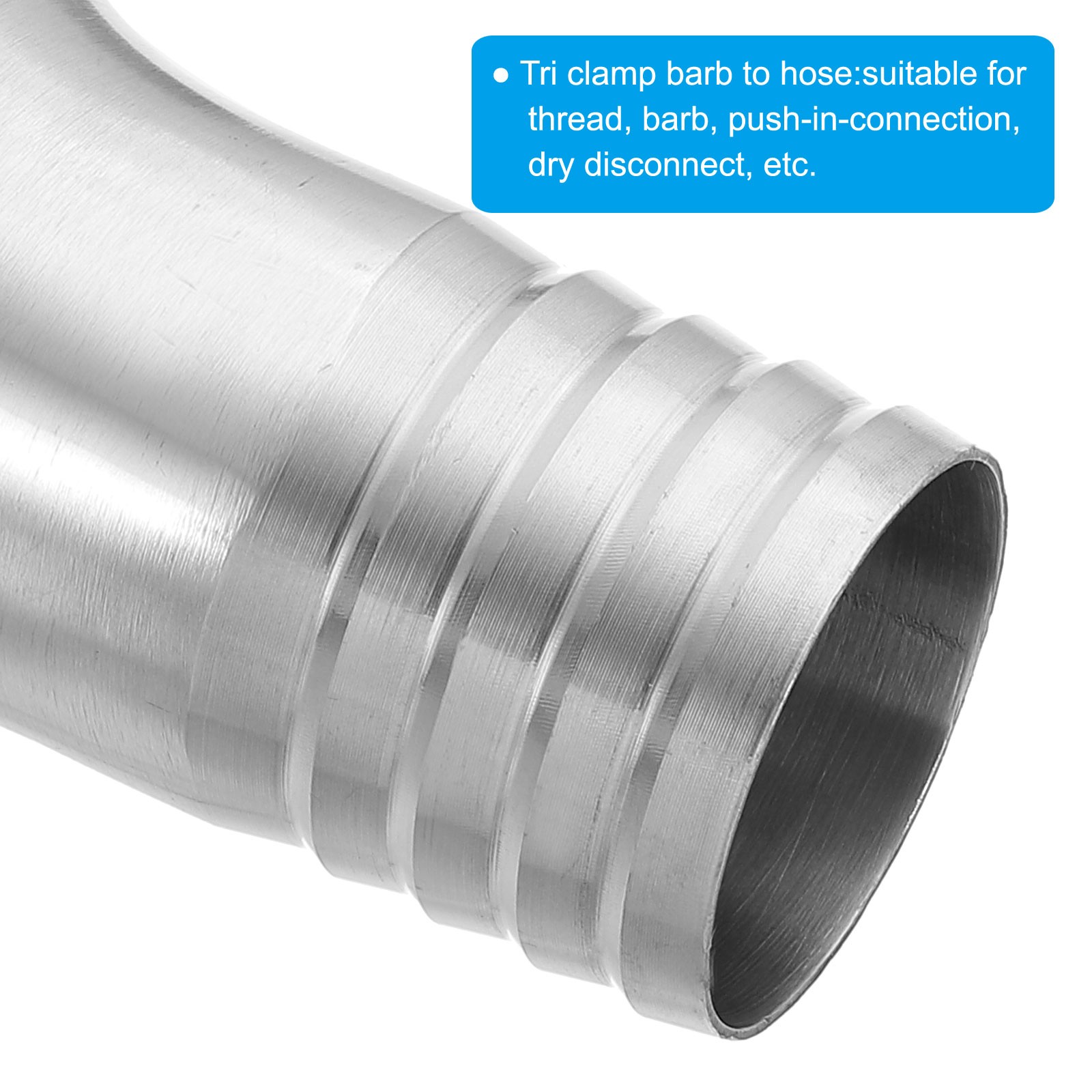 1 1/4in Sanitary Hose Barb Fitting,90 Degree Elbow Hose Barb Pipe Fitting Barbed