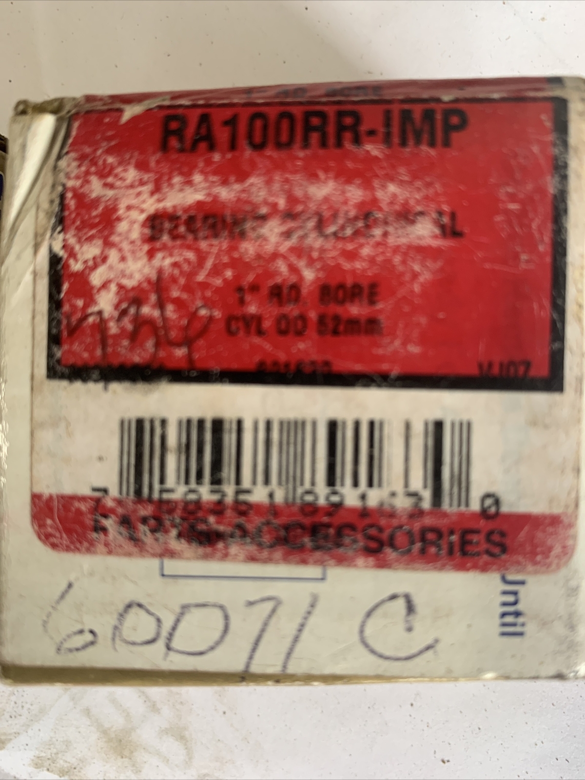 Hitch Bearing For Tractor RA100RR-IMP /D: 1″ (25.4mm) OD: 2.05″ (52mm)