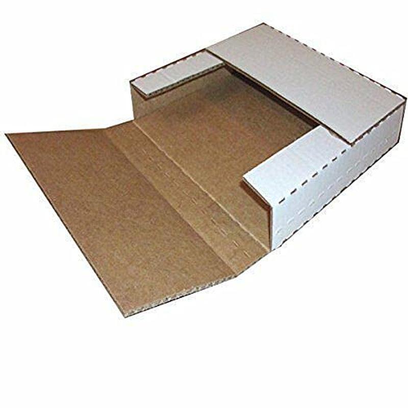 100 LP Record Mailers Cardboard Shipping Boxes Multi-Depth Holds 1-4 Albums New