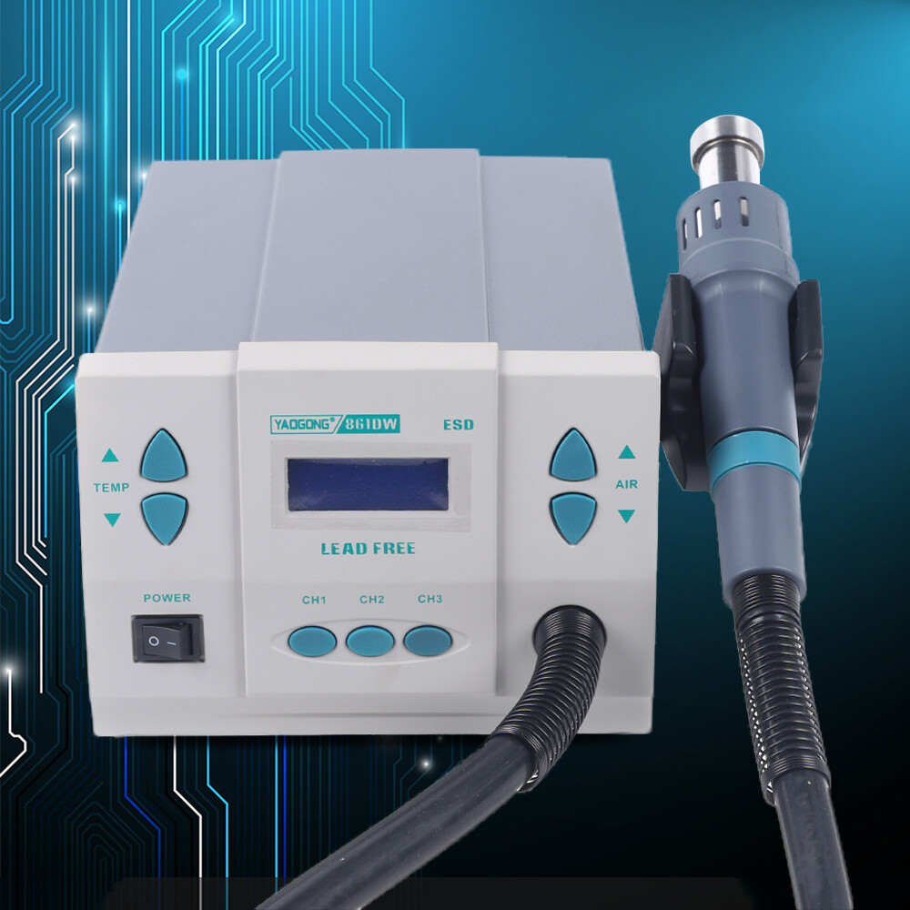 Digital Display Station Hot Air Rework Station Soldering 1000W 861DW Heat Gun