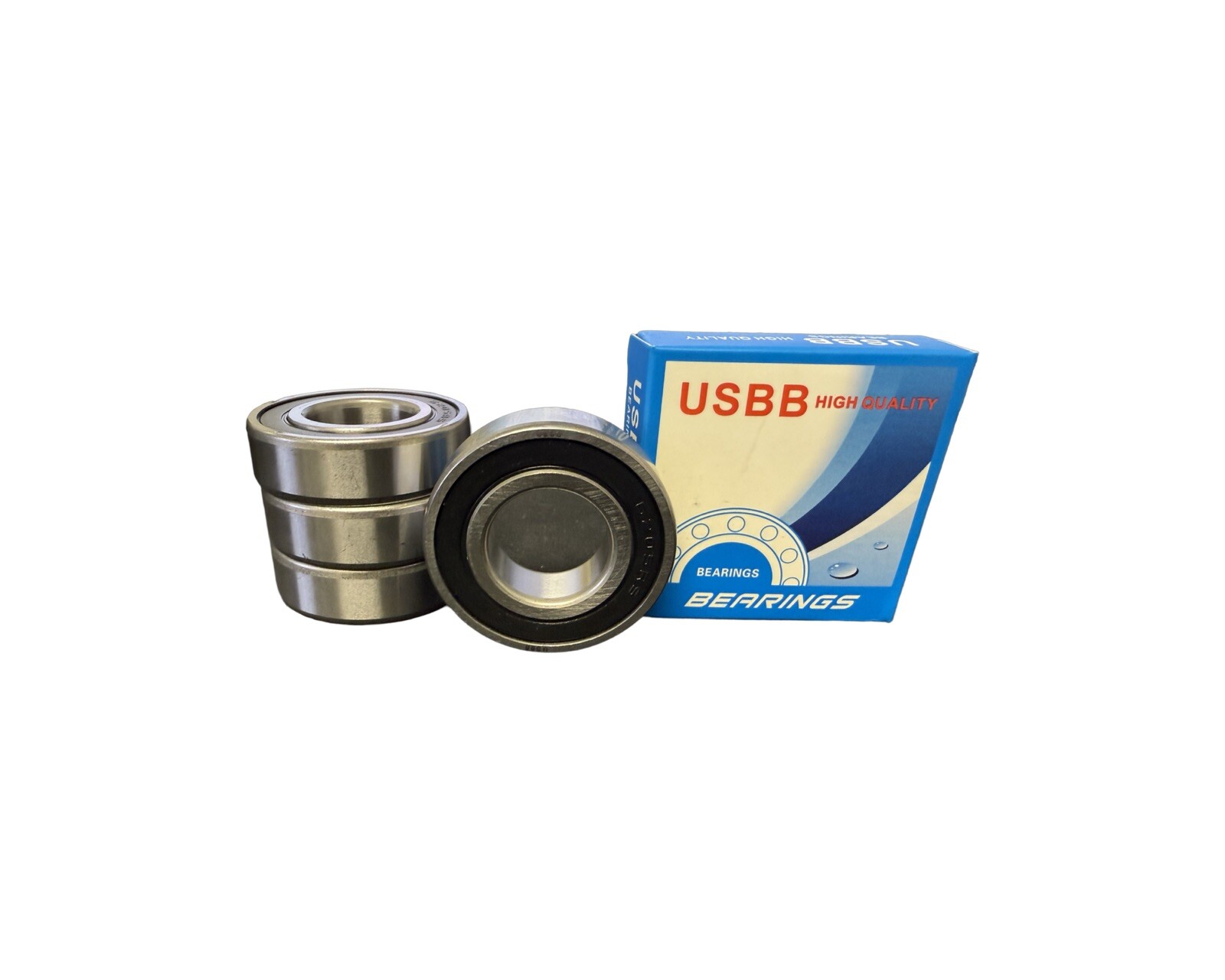 (4) 6201-2RS-8 Premium Ball Bearings C3 EMQ .500″(12.7)x32x10mm 6201 2rs 8