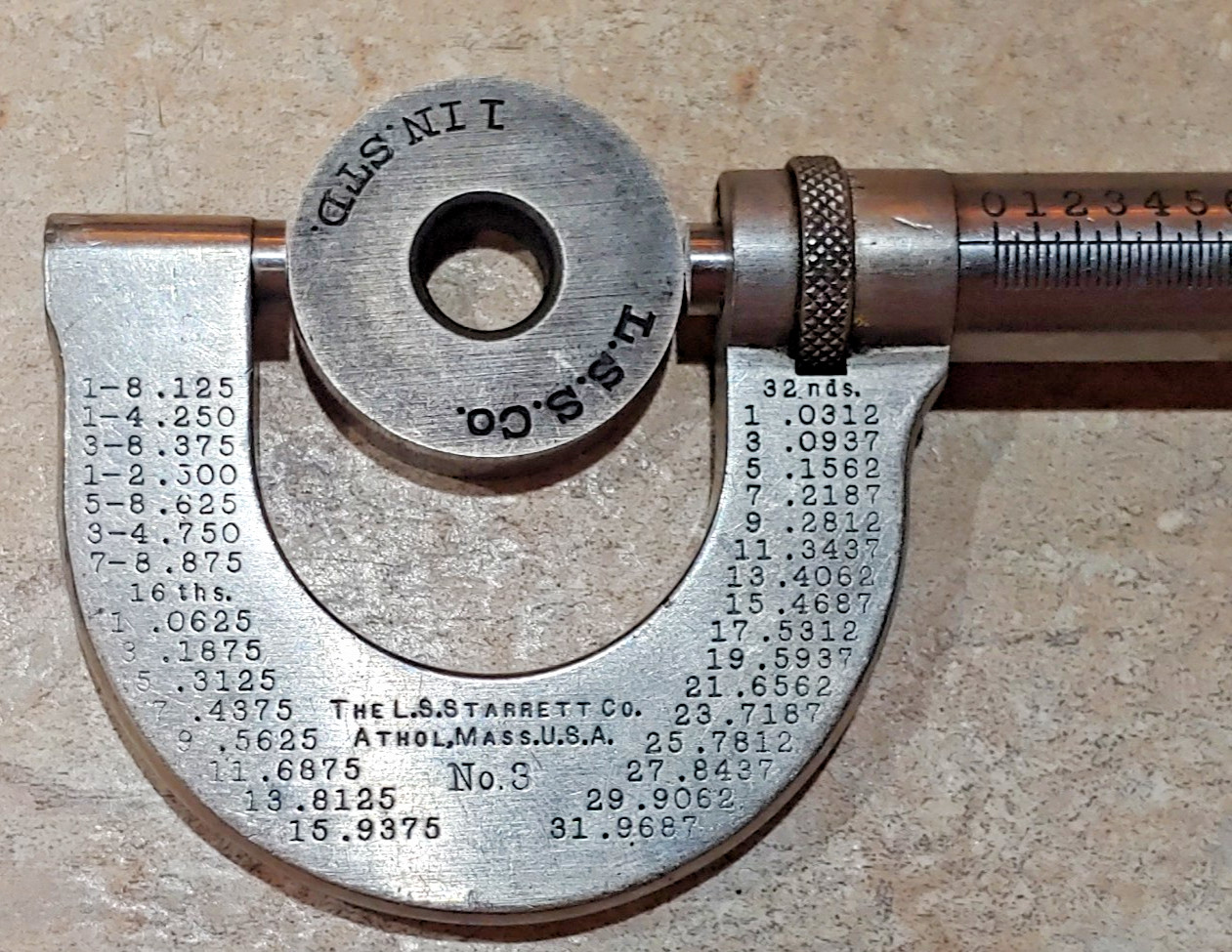 2- L.S. Starrett Micrometers No. 2 & 3, 0-1″ and 1″-2″ Wood box w/standard USA