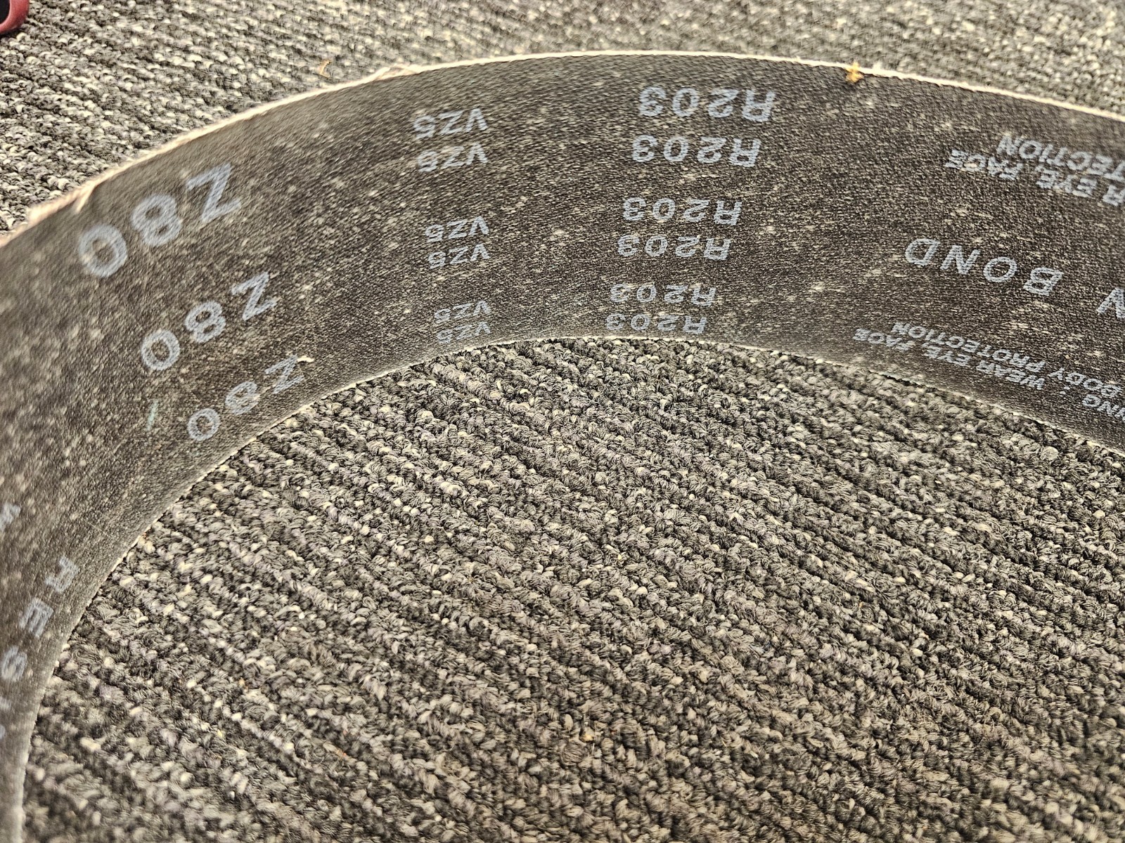 (QTY 9) Resin Bond R203 Z80 VZ5 Abrasive Sanding Belt Fits Zirconia Global