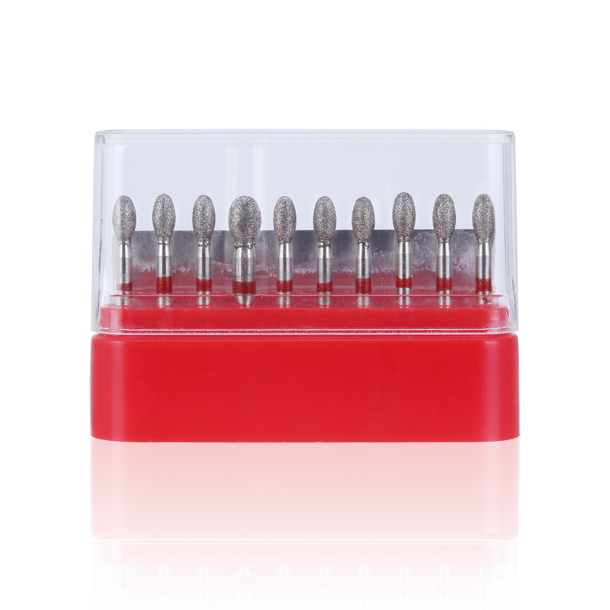 AZDENT Dental FG Diamond Burs FOOTBALL 379-023F FINE RED DEFEND Friction Grip