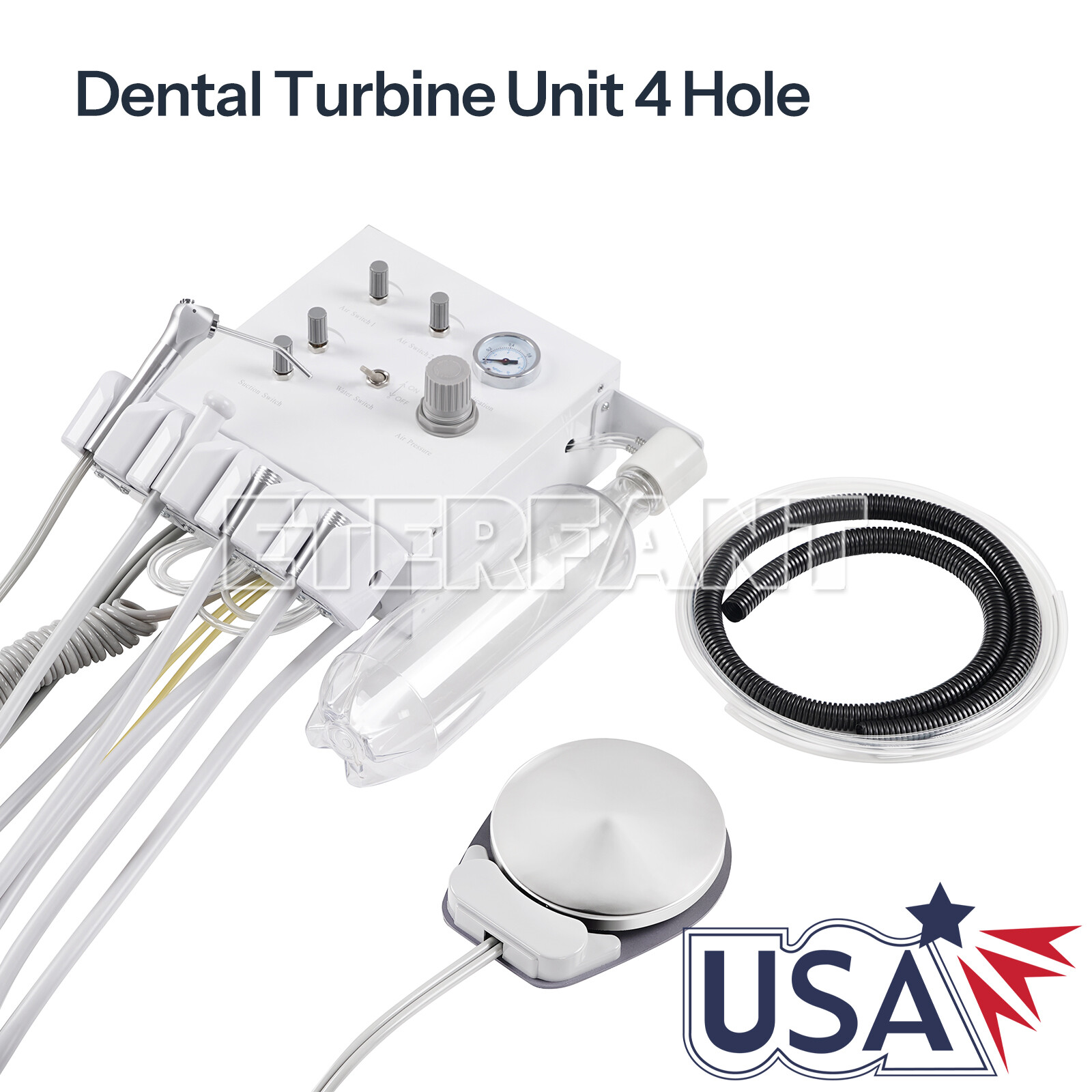 Dental Wall Turbine Unit 4H/Treatment Unit Air Compressor Suction System US