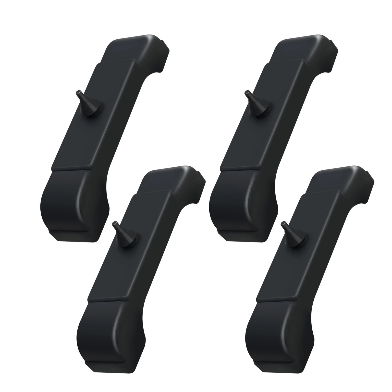 (4 PCS Kit) Rubber Radiator Insulator Pads 4012-326-681S,3 Core Black Free SHIPP