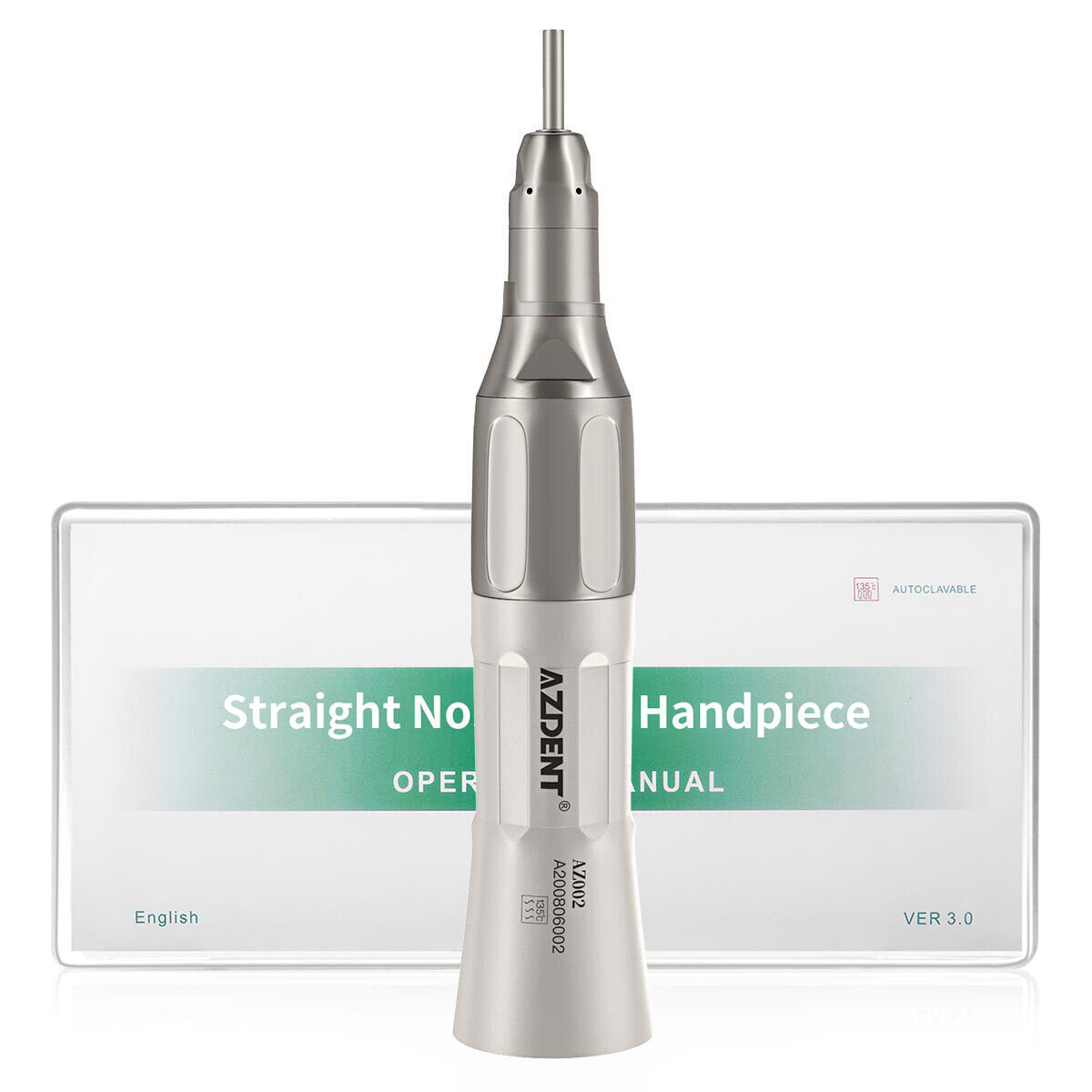 AZDENT 1:1/2 Dental Surgical Straight Nose Cone Slow Low Speed Handpiece E-type