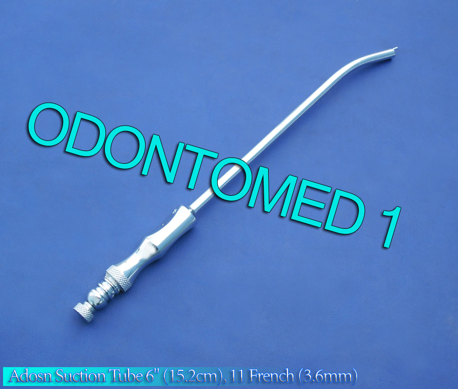 6 ADSON Suction Tube 6″ (15.2cm), 11 French (3.6mm)
