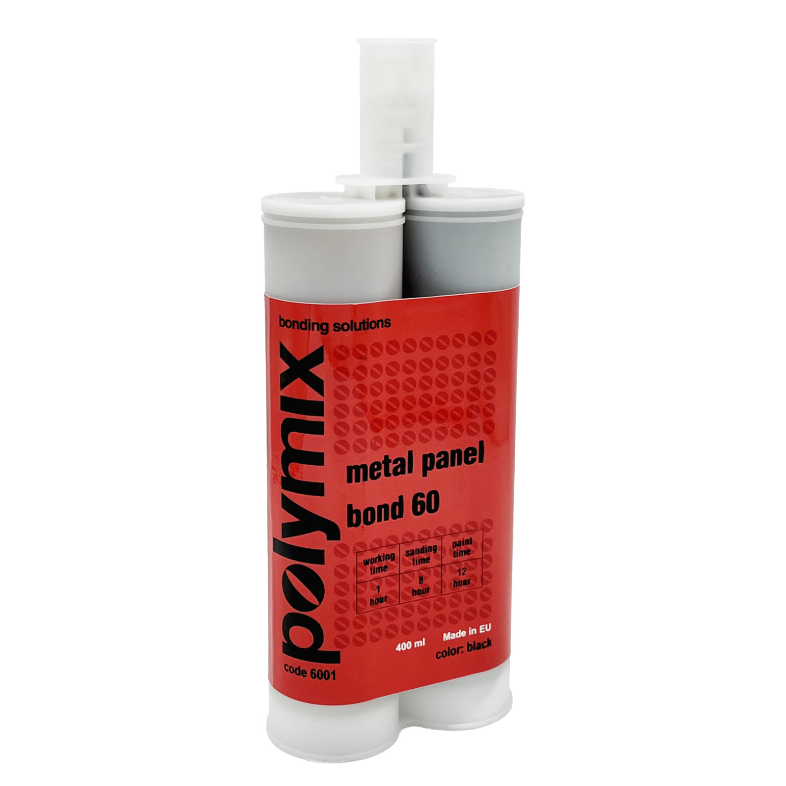 Polymix Black Metal Panel Bond 60 Minute Cartridge 400ml