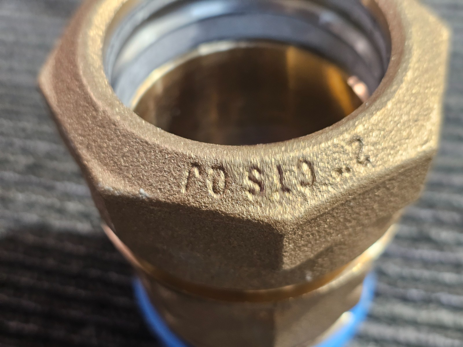 Ford Meter Box C84-77-Q-NL 2 in. MIPS x Quick Joint Brass Straight, Coupling