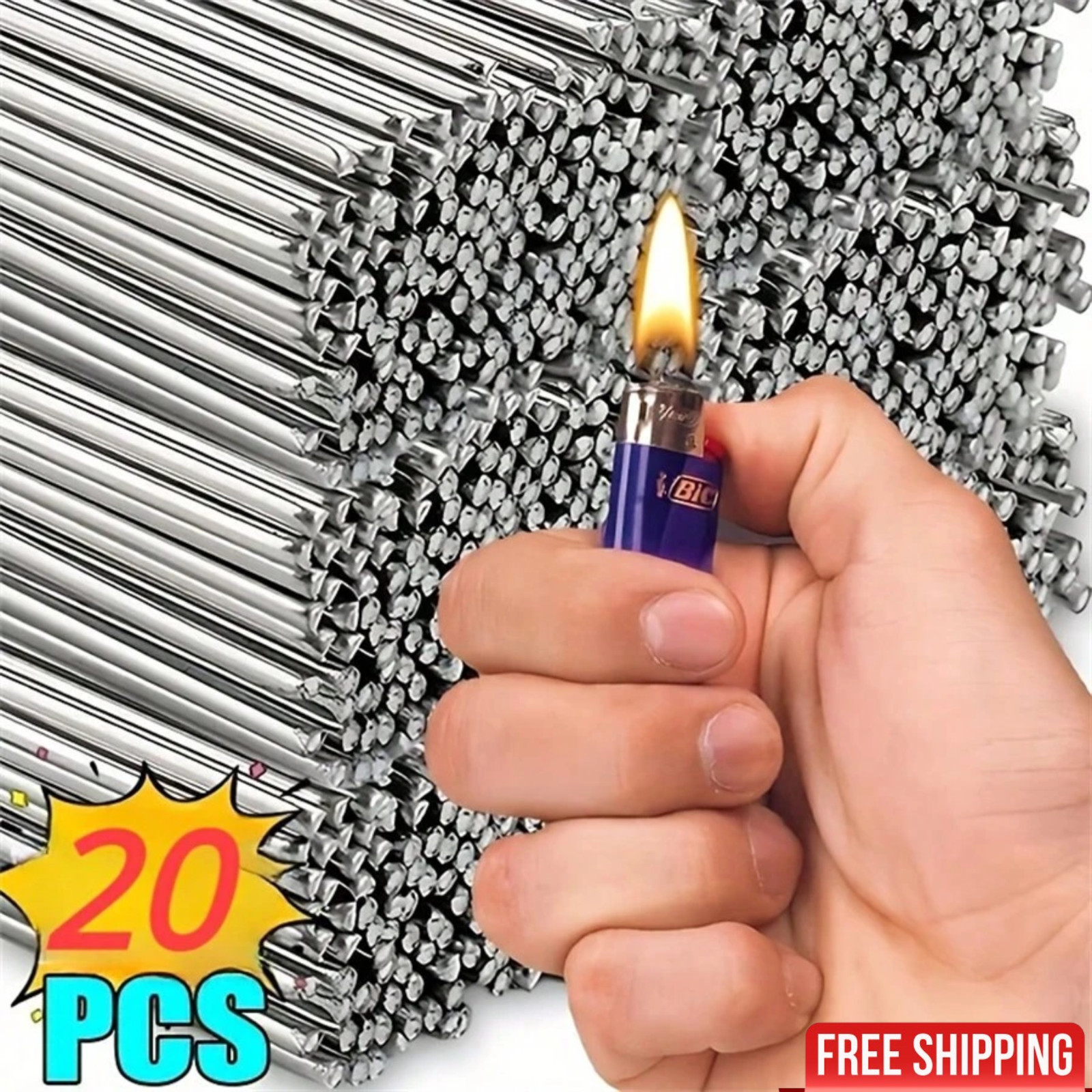 20X Aluminum Rods Low Temperature Easy Melt Aluminum Welding Rods Welding Sticks