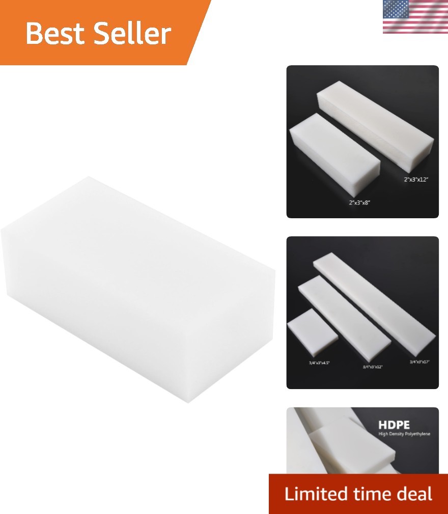 HDPE Block White PE Polyethylene Rectangular Solid Plastic Tapping Block High…