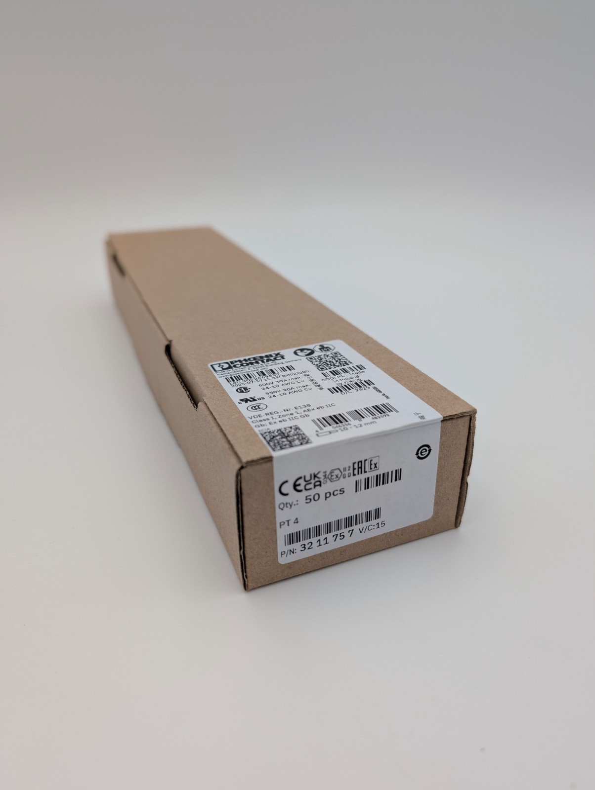 Phoenix Contact PT 4 – Feed-through terminal block 3211757 BOX OF 50 – US STOCK