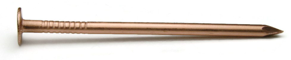 1-1/4″ Smooth Shank Solid Copper Roofing Nails 10 Gauge USA Made – Qty 50