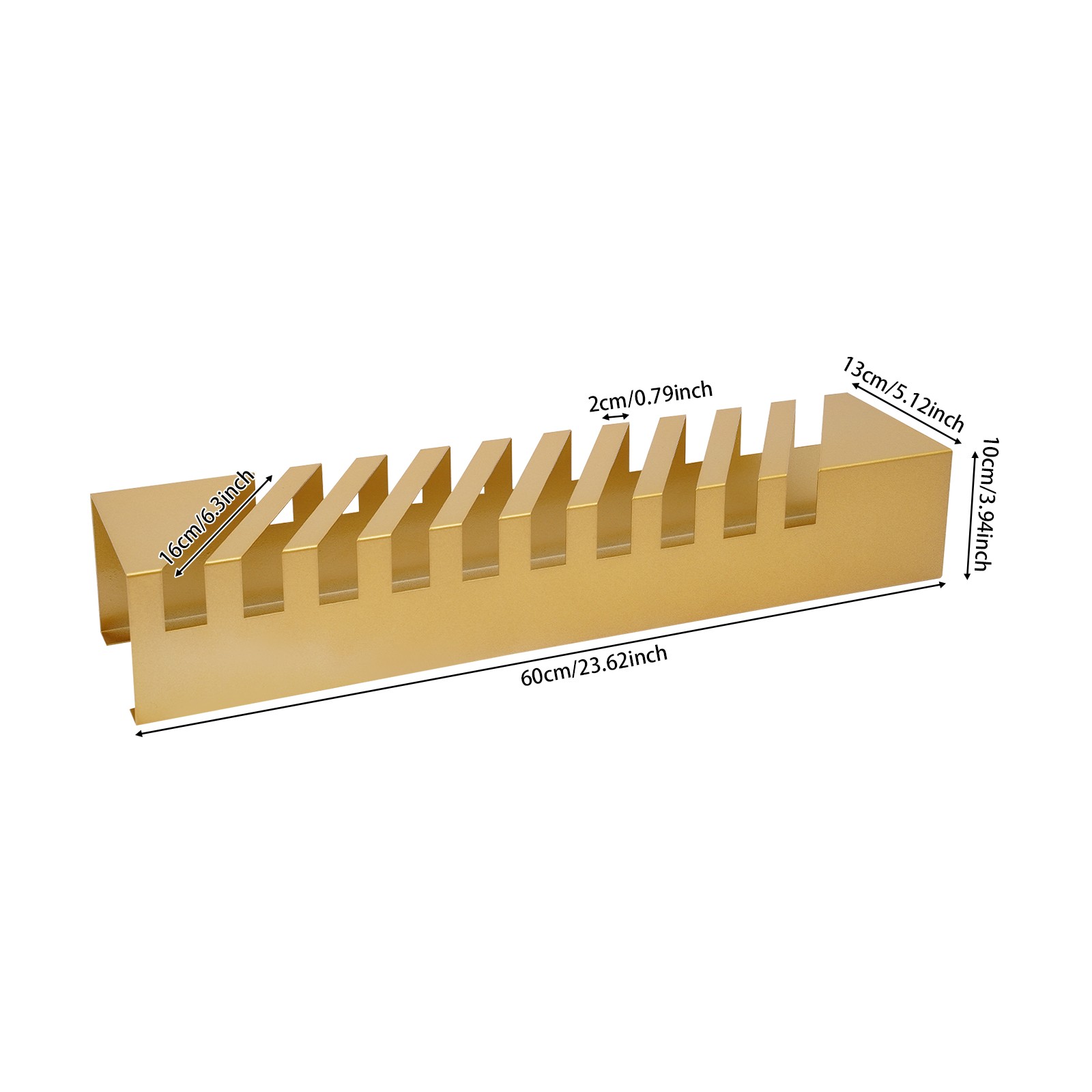 10-Slot Tabletop Tile Display Rack Iron Small Tile Sample Display Rack 45° Slant