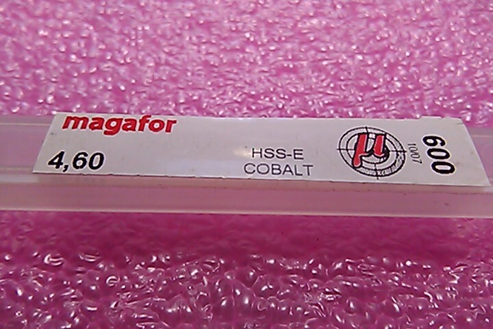 MAGAFOR 4.6mm machine Reamer for cylindrical hole HSS-E cobalt 600 4.6