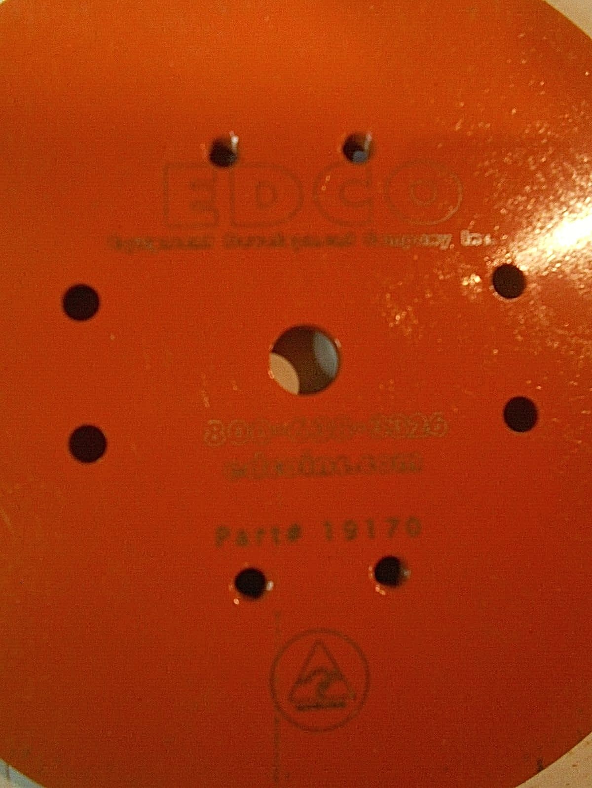 EDGE 10″ – 20 Segment Orange Grinding Disc 19170 (161-B3)