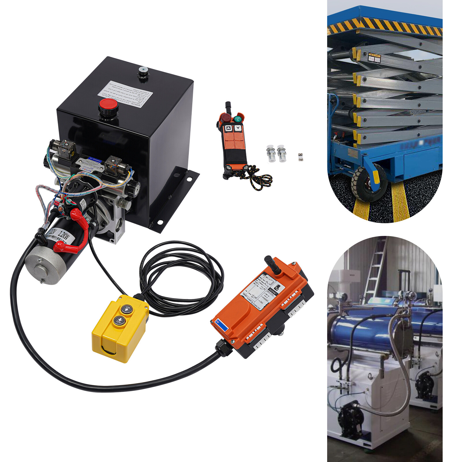 8QT Double Acting Hydraulic Pump with Wireless Remote Control – 12V DC