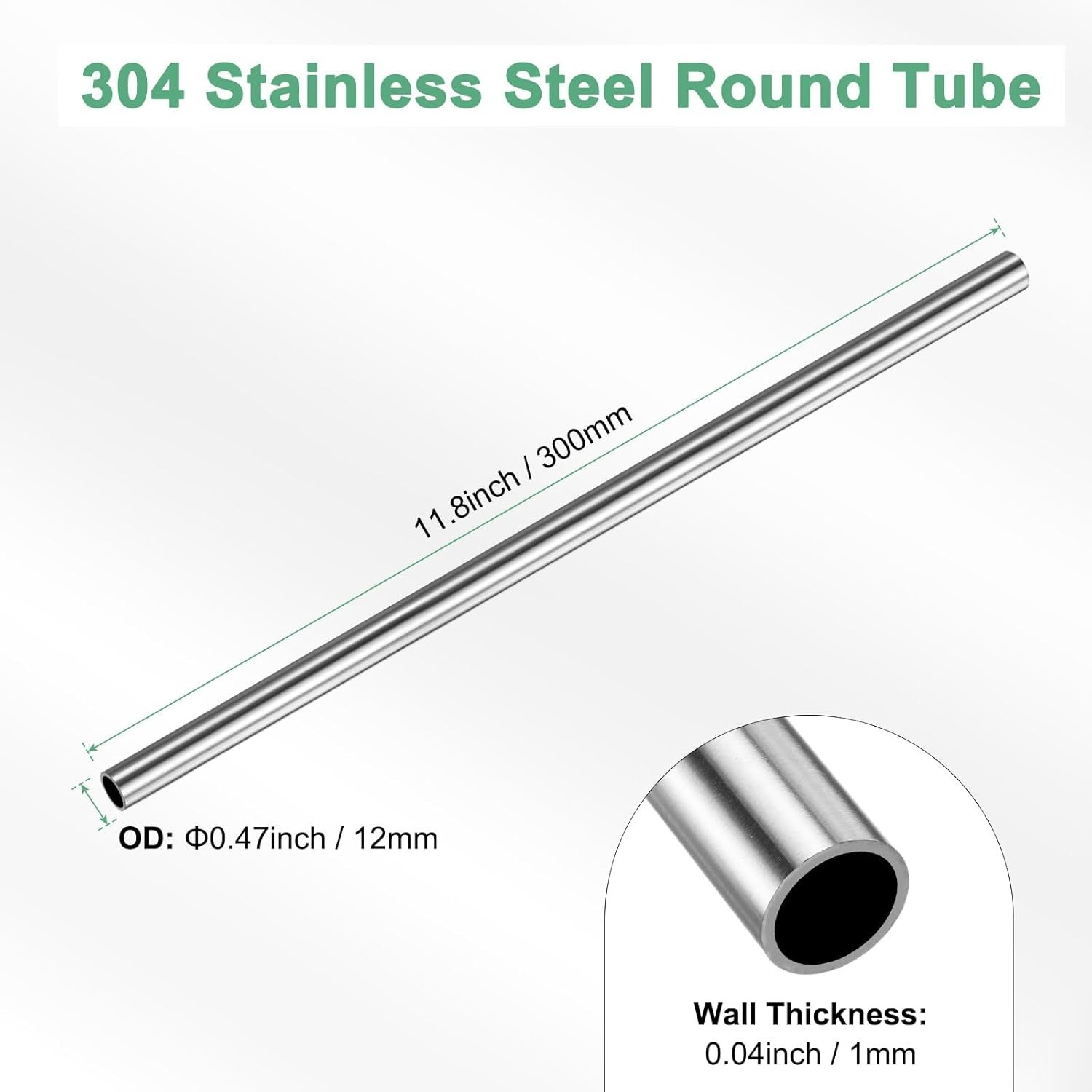 Versatile 300mm Stainless Steel Pipe – Perfect for Industrial & Crafting Needs