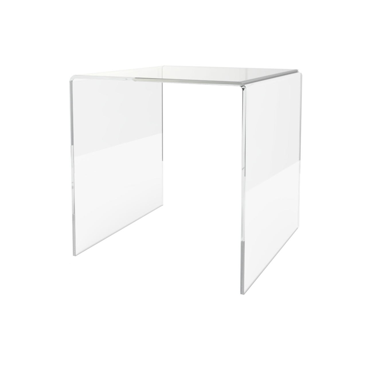6″ Square Riser Display Showcase Stand Acrylic Product Platform 3 Sided Riser