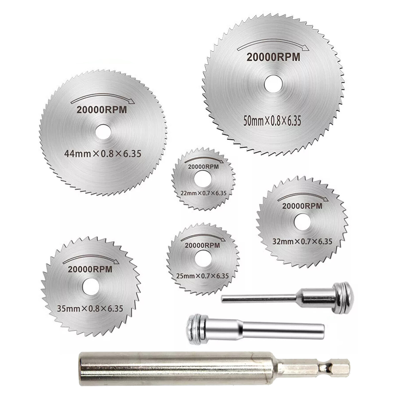 Inside Pipe Cutter with 6 Blades 2 Mandrels 1 Hex Shank Bit For PVC Plastic Pipe
