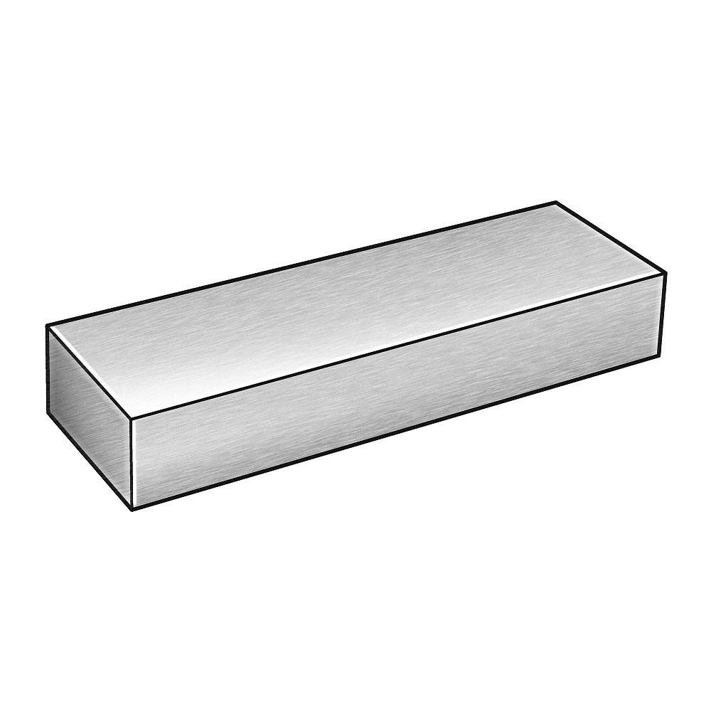GRAINGER APPROVED 4YTY5 Rectangular Blank Stock,SS,6ft Overall L 4YTY5
