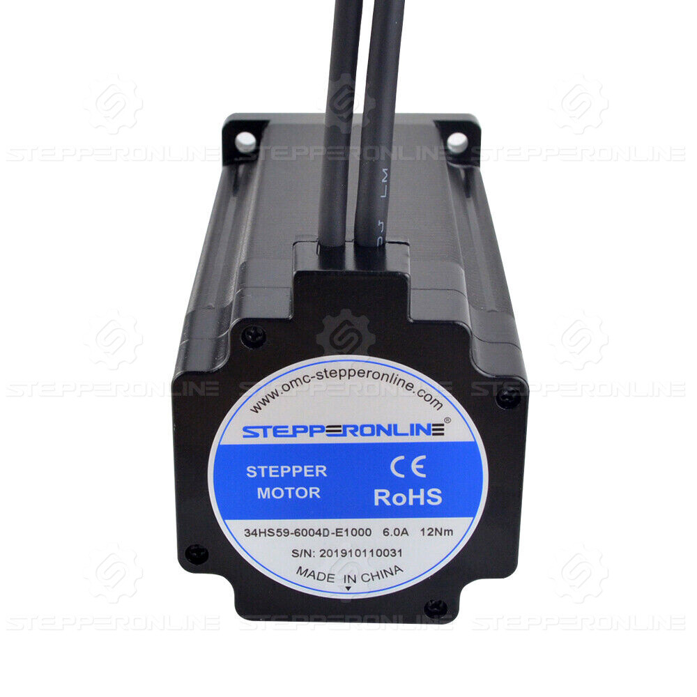 STEPPERONLINE 12Nm Nema 34 Closed Loop Stepper Motor 1700oz.in 6A Φ14mm L=175mm